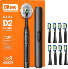 Bitvae D2 frontal con paquete mostrando beneficios de viaje