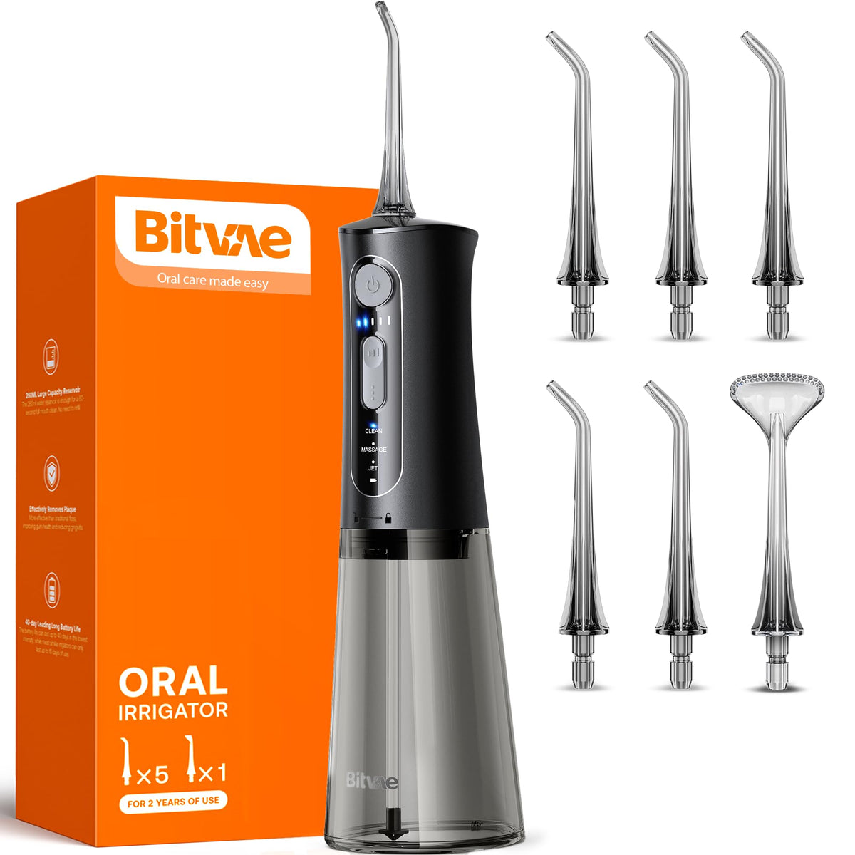 Bitvae frente del irrigador con diseño compacto y portátil que facilita el uso