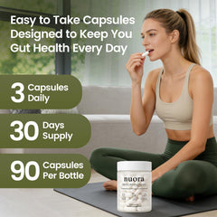 BIWQTY Nuora etiqueta nutricional que destaca ingredientes clave