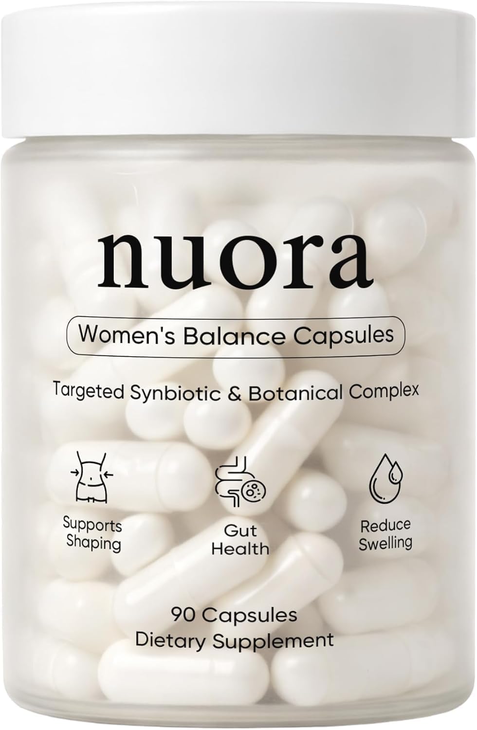 BIWQTY Nuora frente del envase mostrando marca y beneficio digestivo