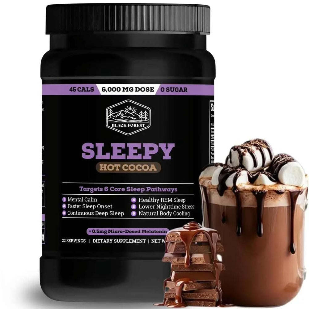 Black Forest caja frontal mostrando producto y beneficios para sueño