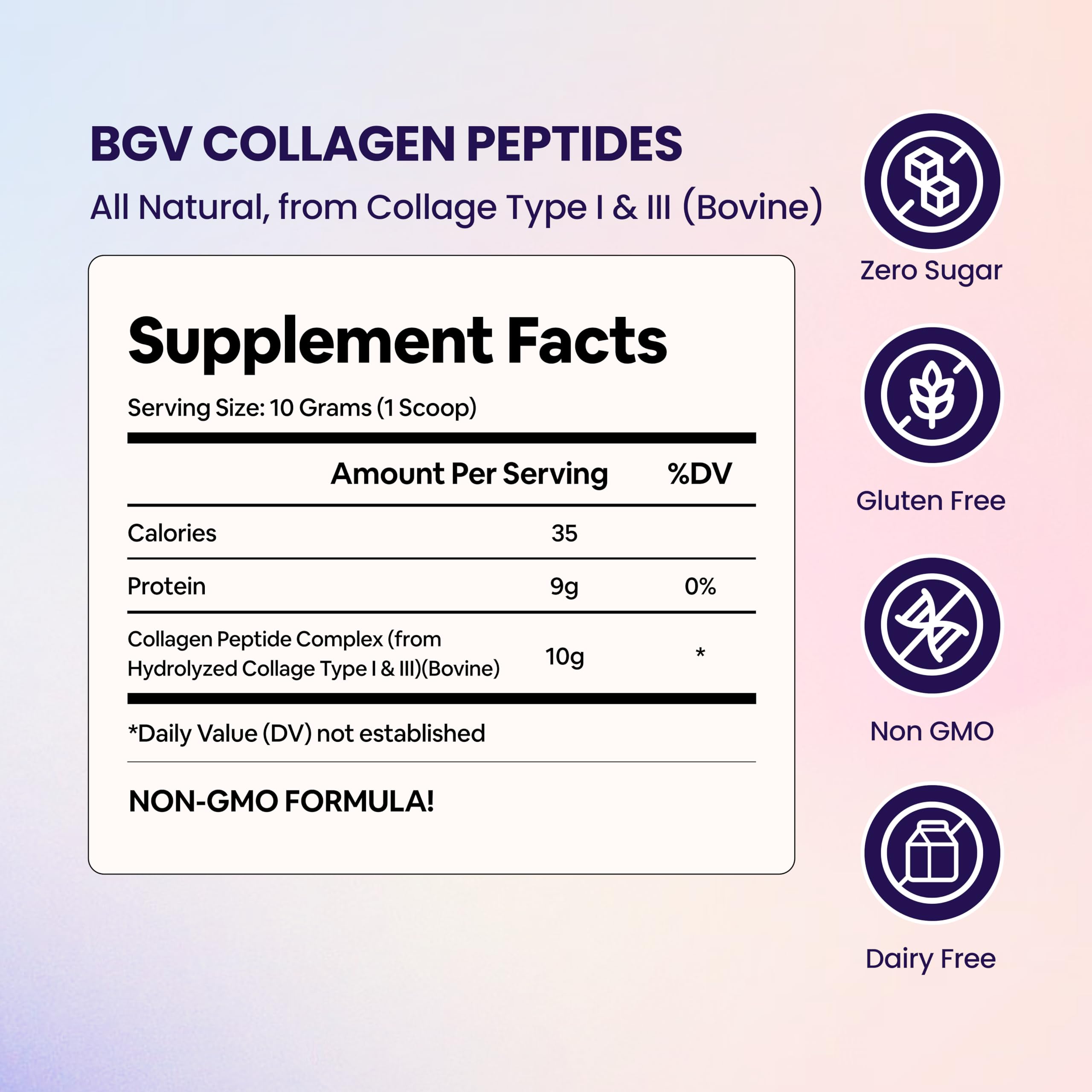 Black Girl Vitamins etiqueta nutricional destacando fórmula hidrolizada y sin alérgenos