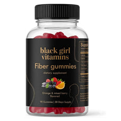 Black Girl Vitamins empaque frontal mostrando la caja y beneficios para digestión