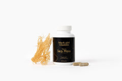 Black Girl Vitamins etiqueta nutricional destacando minerales y certificado USA