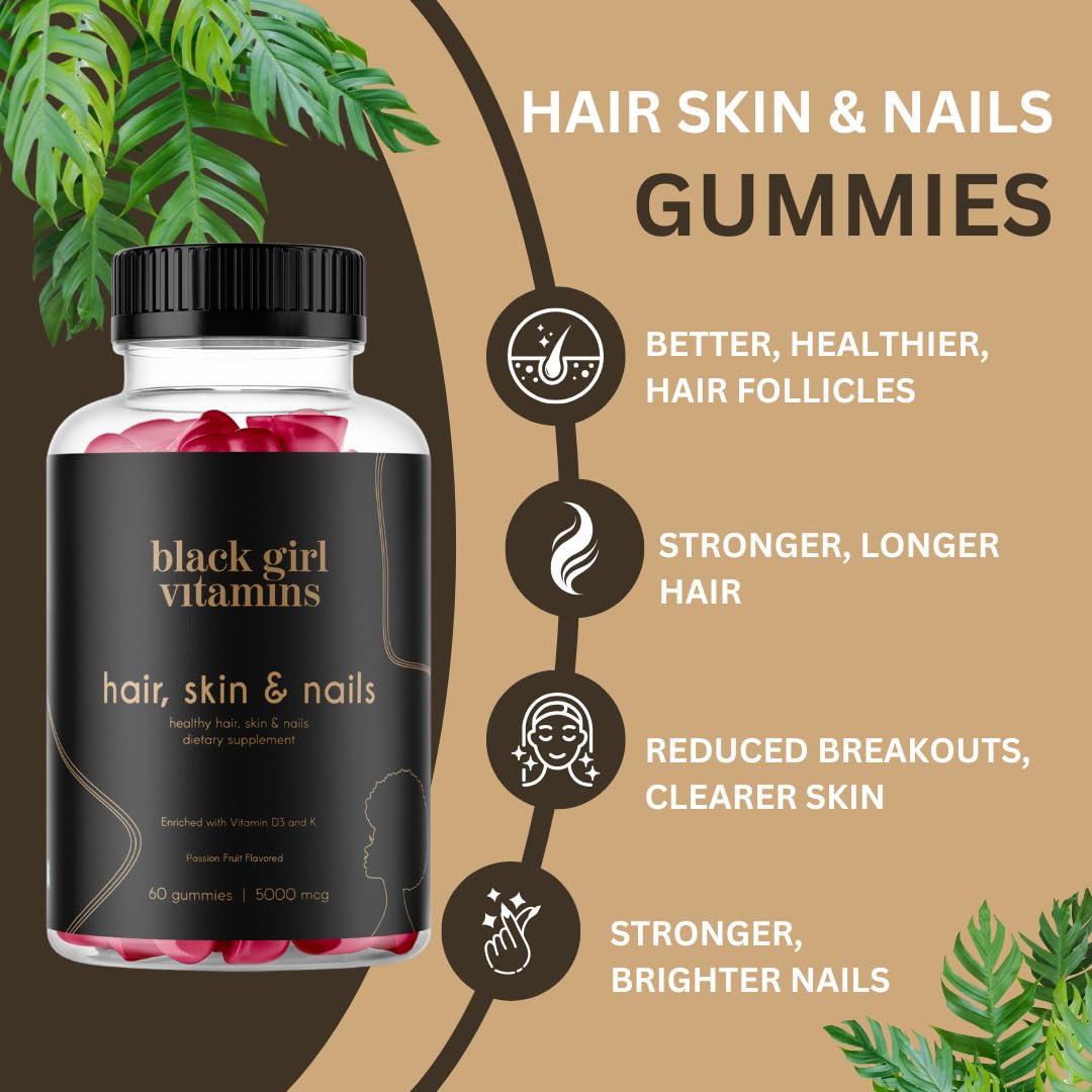 Black Girl Vitamins etiqueta con ingredientes claros para transparencia informativa