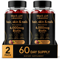 Black Girl Vitamins frasco delantero mostrando el envase y la marca para confianza