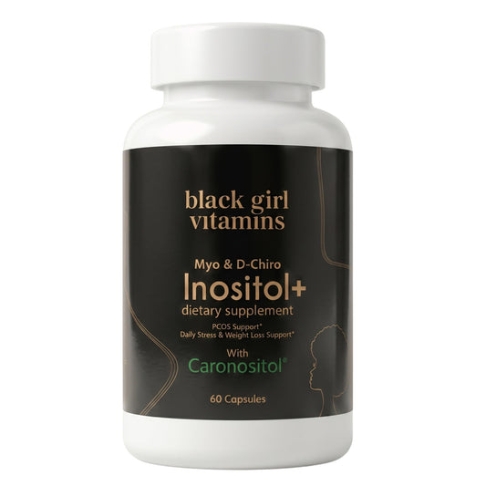 Black Girl Vitamins envase frontal mostrando la marca y beneficios