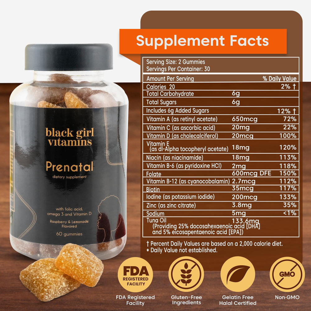 Black Girl Vitamins primer plano de gominola Raspberry-Lemonade, textura y sabor apetecible