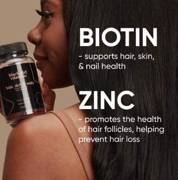 Black Girl Vitamins primer plano de gominola resaltando textura y aspecto apetecible