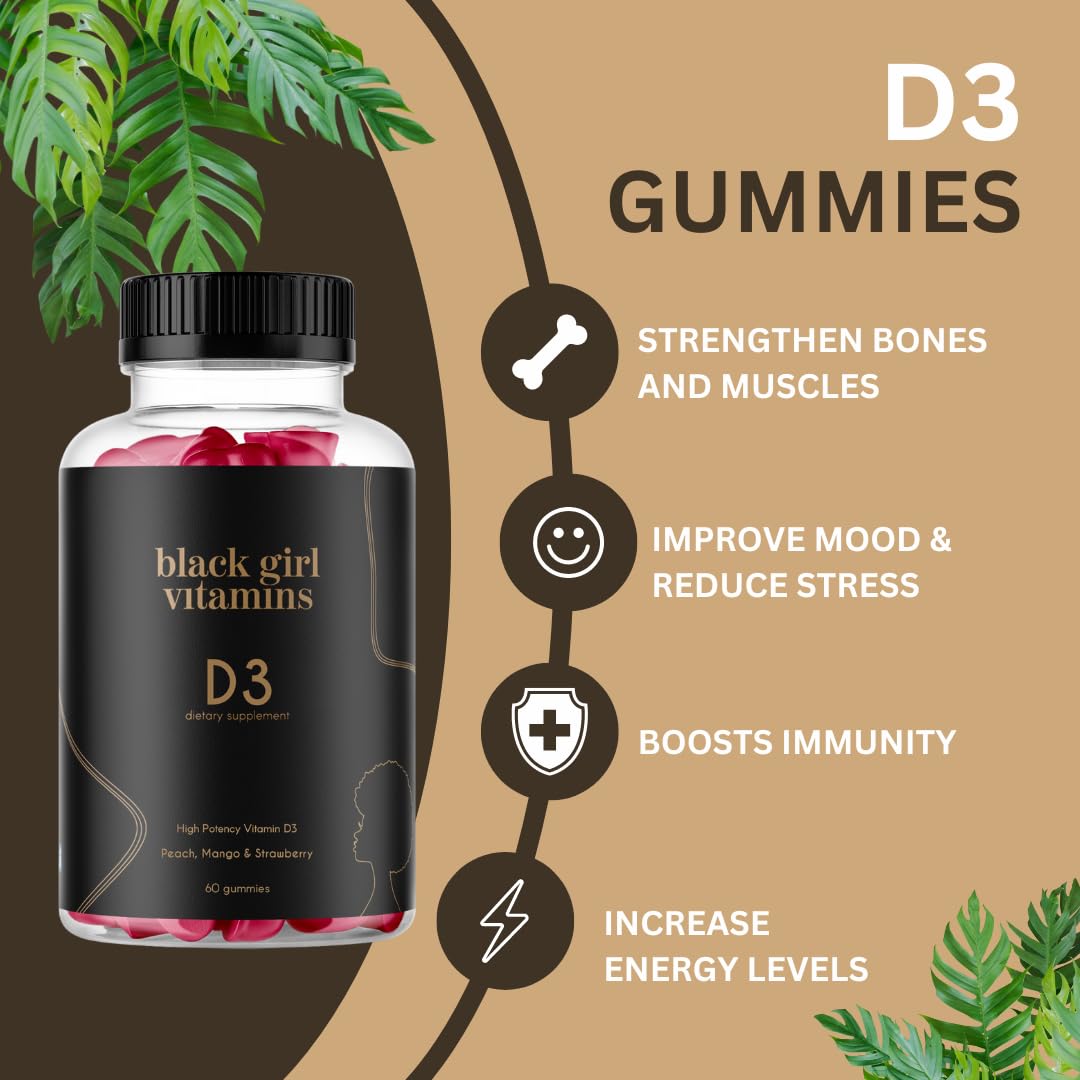 Black Girl Vitamins gomita en primer plano mostrando textura y facilidad de masticar
