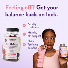Black Girl Vitamins gomitas junto a cucharita para dosificación y facilidad diaria