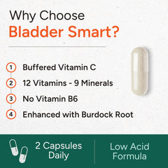BLADDER SMART cápsulas en mano para comparar tamaño y facilidad