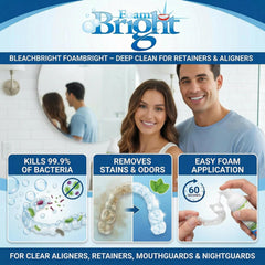 Bleachbright envase 50 ml comparado con objeto muestra portabilidad