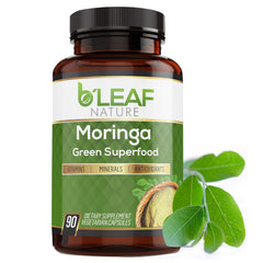 B'LEAF NATURE frasco delante mostrando presentación y beneficio práctico