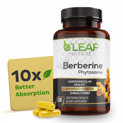 B'Leaf Nature envase frontal mostrando berberina y beneficios