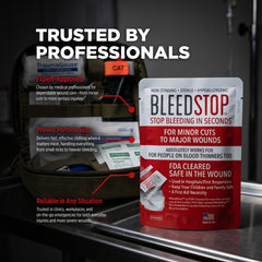 BleedStop en aplicación sobre corte para contención inmediata
