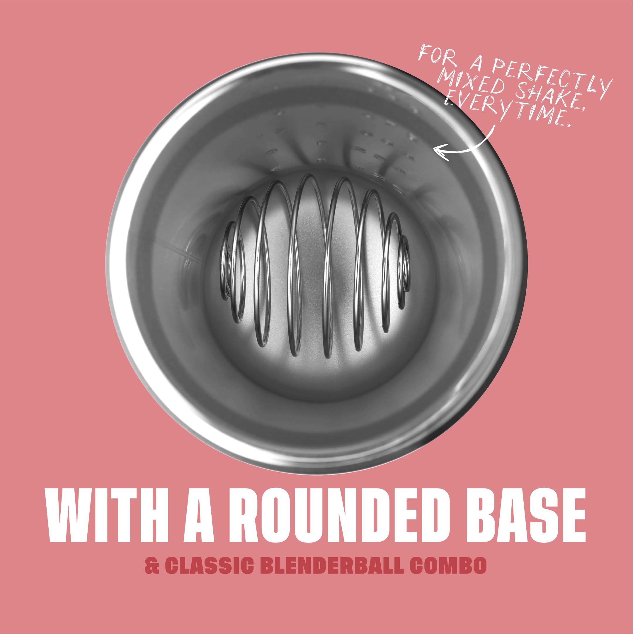 BlenderBottle BlenderBall de acero quirúrgico para mezcla homogénea rápida