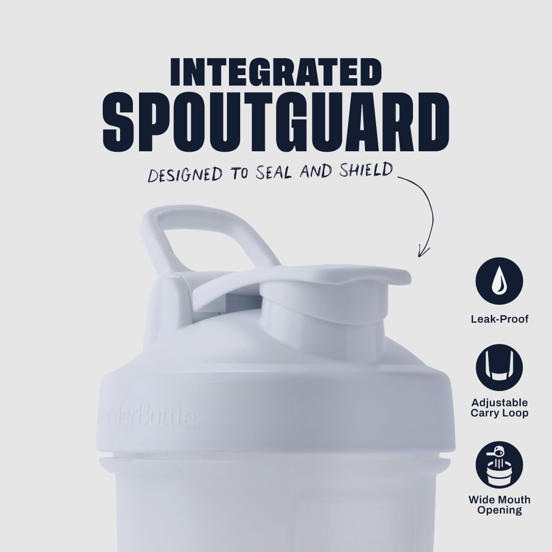 BlenderBottle BlenderBall de acero 316 en primer plano para mezclas sin grumos