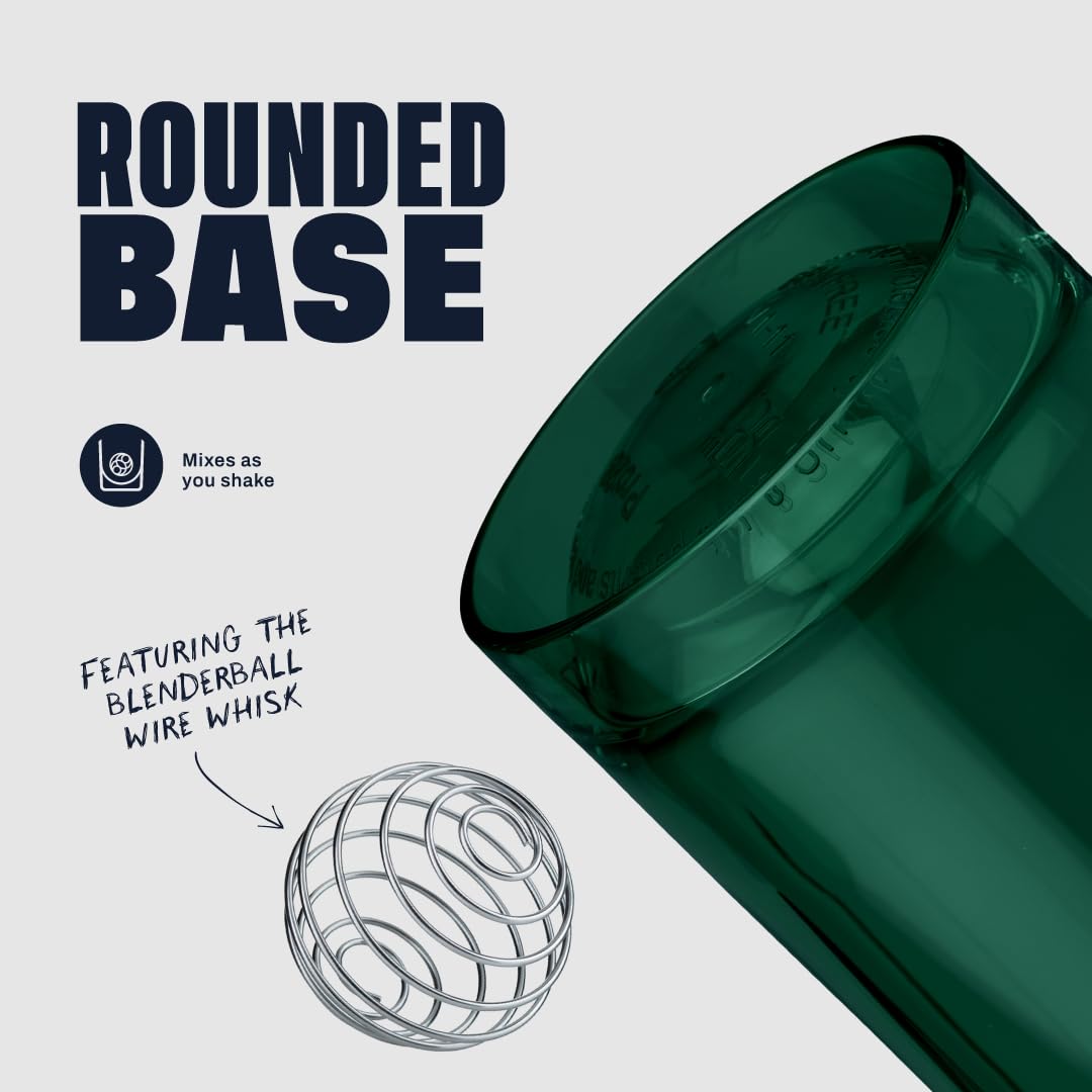 Detalle del BlenderBall de acero 316 en BlenderBottle para mezclas sin grumos