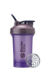 BlenderBottle boca ancha con polvo y fruta para preparar batido