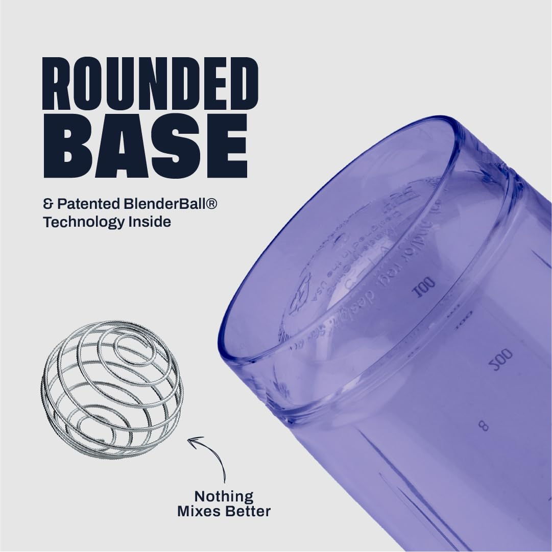 BlenderBottle boca ancha y marcas internas, facilita añadir scoops y medir