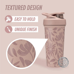 BlenderBottle tapa con cierre seguro y botón para evitar derrames en traslado