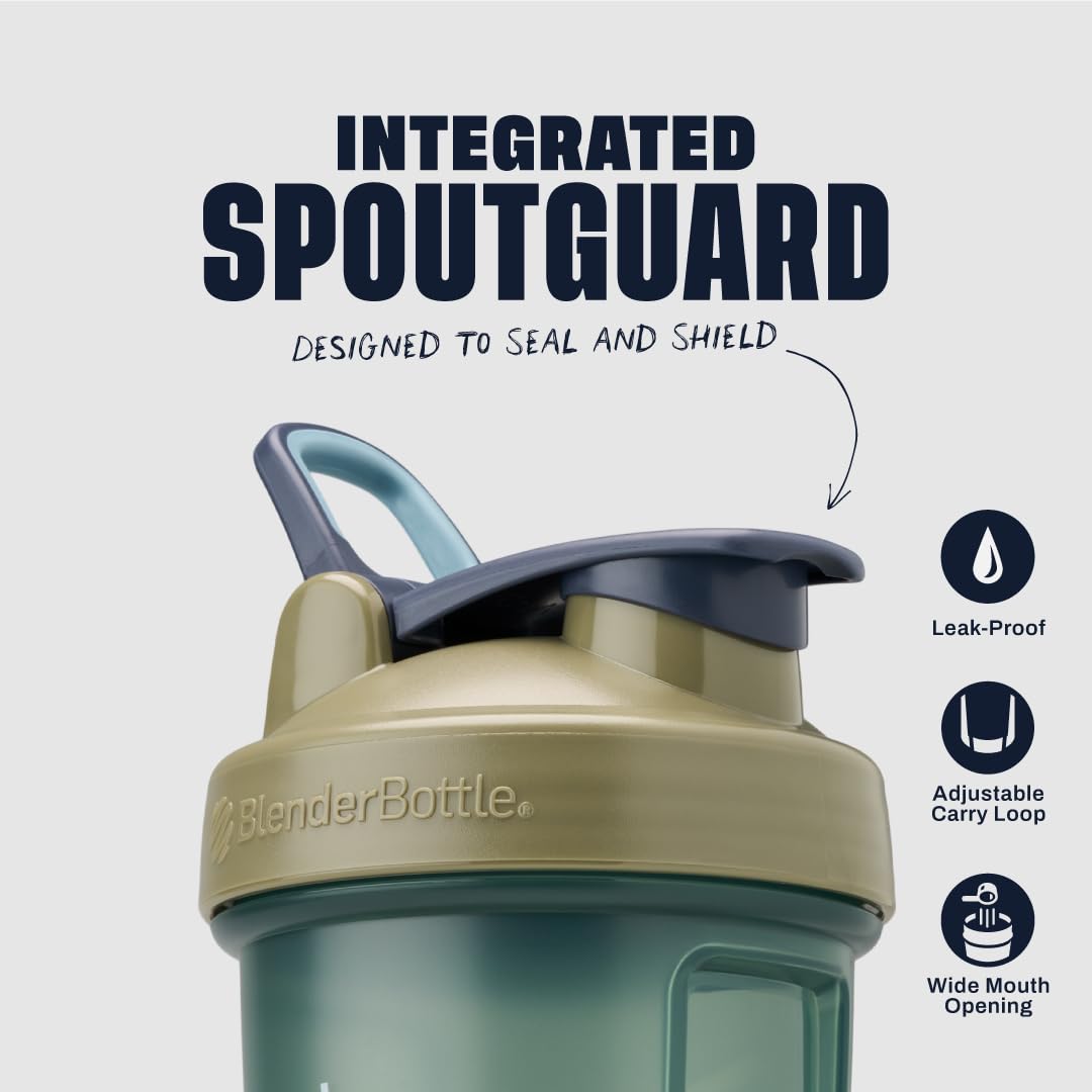 BlenderBottle Classic V2 detalle del BlenderBall de acero para mezclas homogéneas