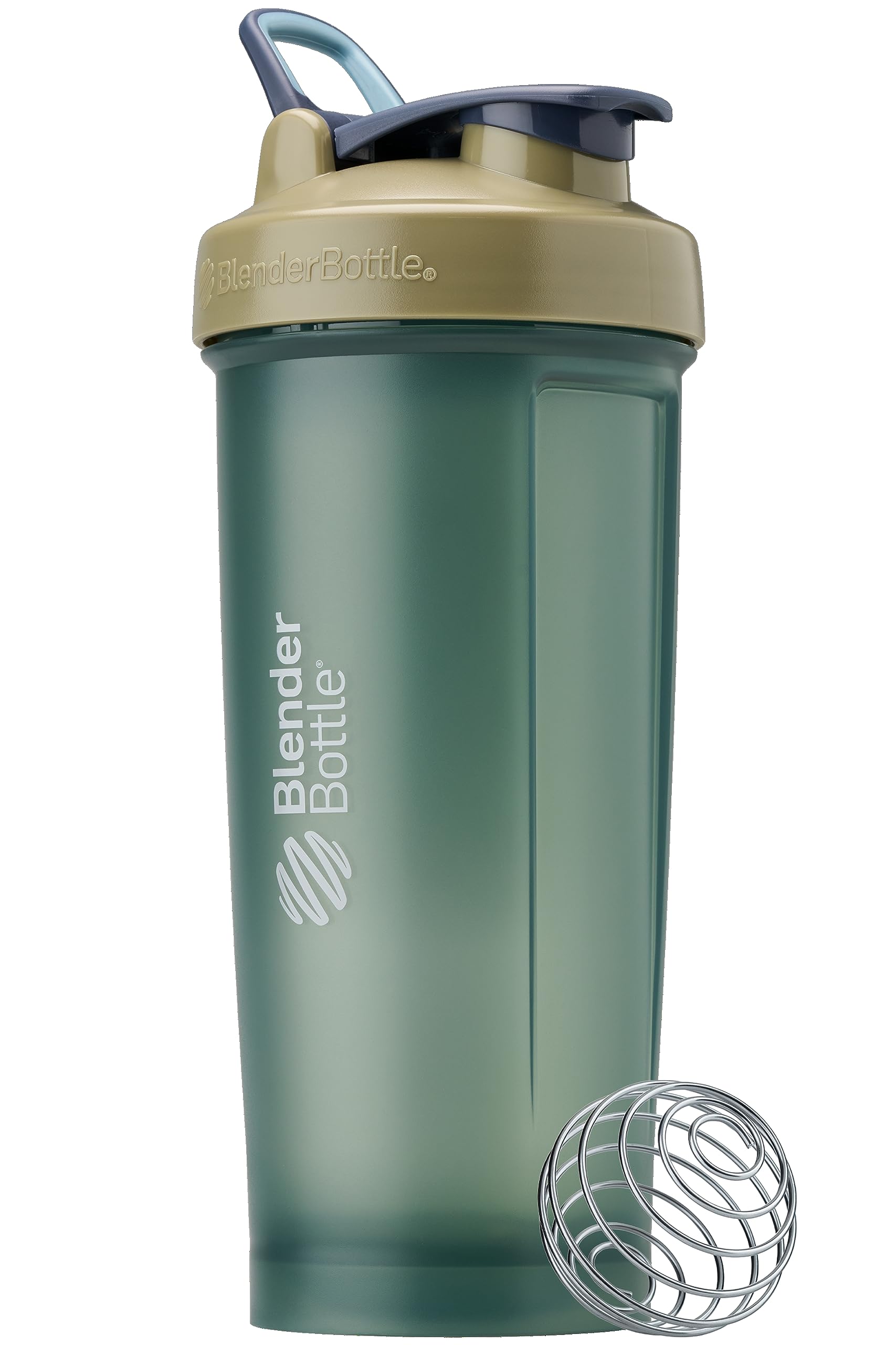 BlenderBottle Classic V2 frontal en tan mostrando diseño y capacidad