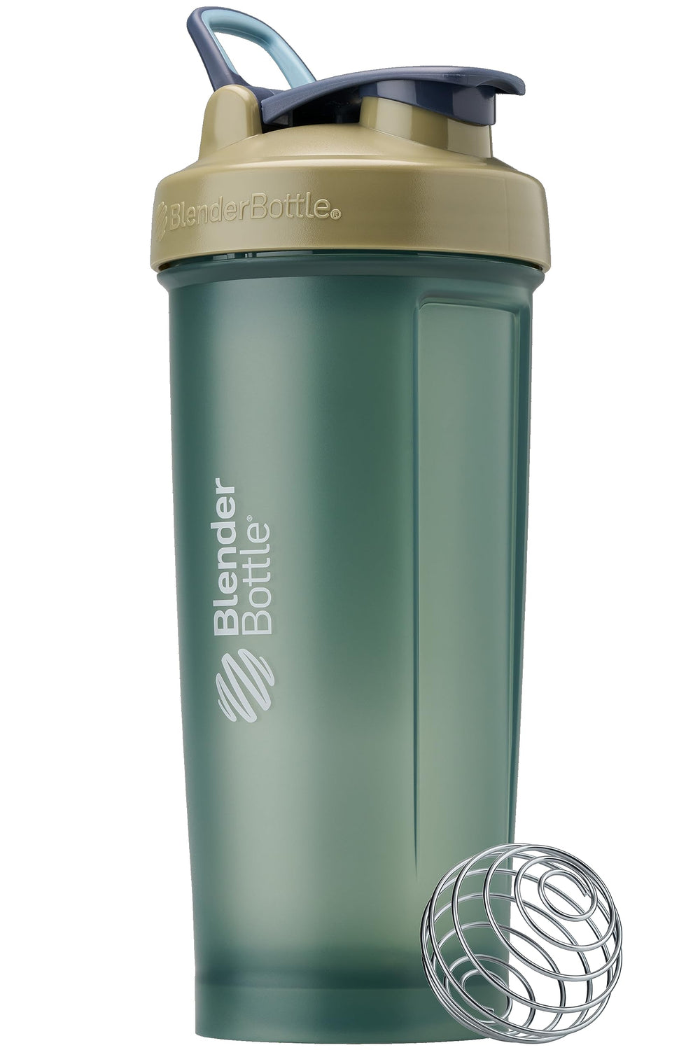 BlenderBottle Classic V2 frontal en tan mostrando diseño y capacidad