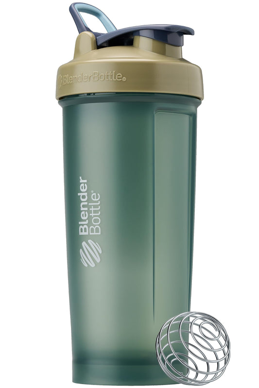 BlenderBottle Classic V2 frontal en tan mostrando diseño y capacidad