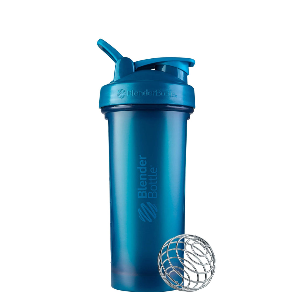 BlenderBottle Classic V2 frontal en Ocean Blue mostrando diseño y color, ideal para llevar al gimnasio