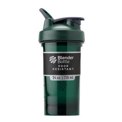 BlenderBottle ProSeries Tritan 24 oz vista frontal y color verde, fácil de manejar