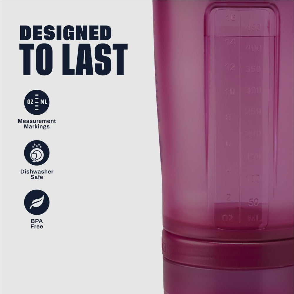 BlenderBottle ProStak organizador de pastillas abierto separa dosis fácilmente