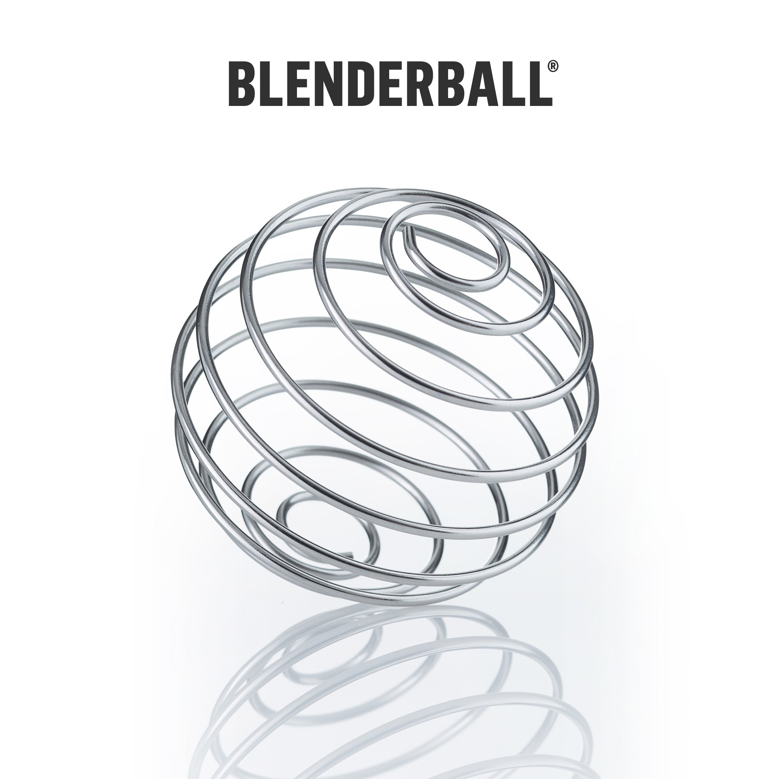 BlenderBottle Radian interior con BlenderBall de acero 316 para mezclas suaves