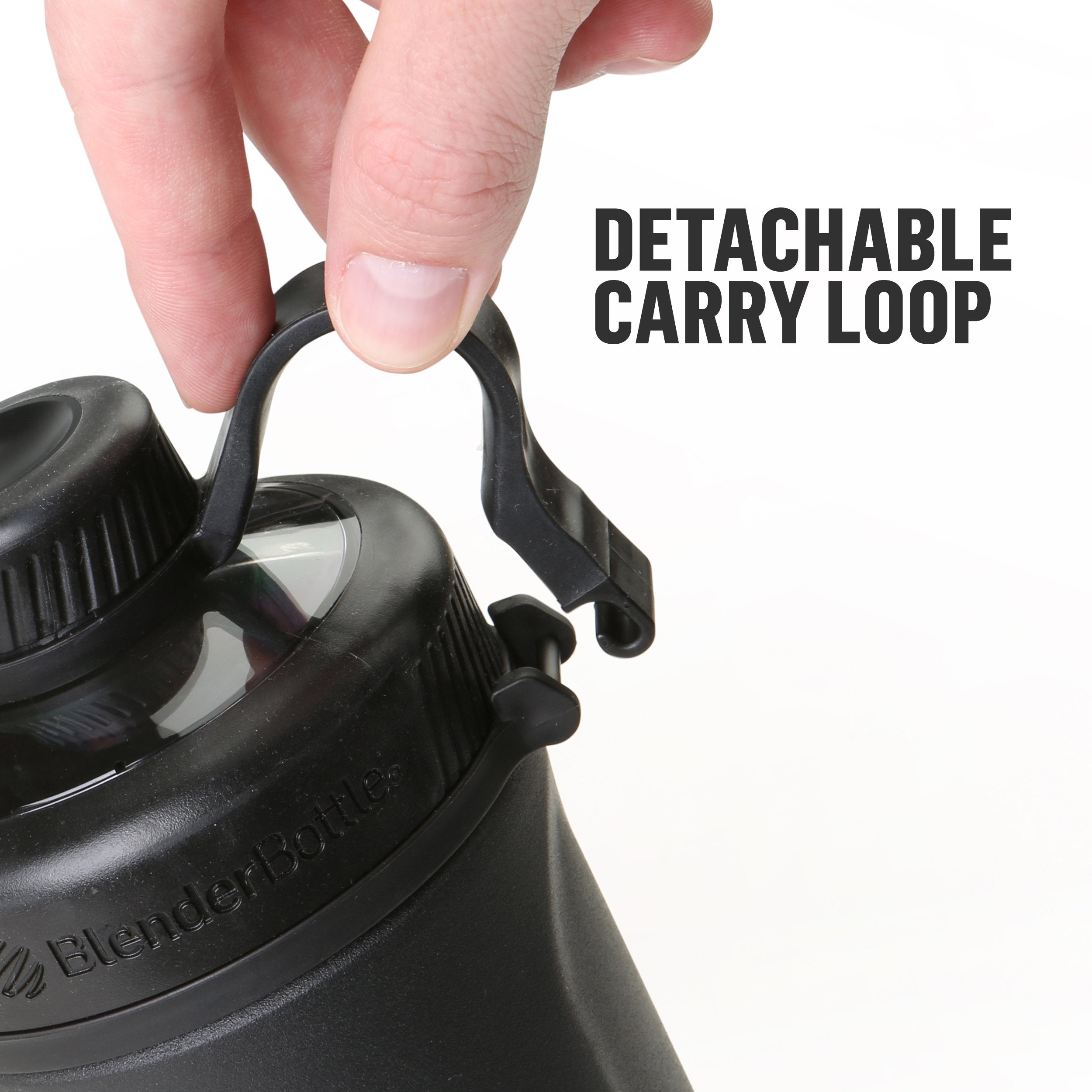 BlenderBottle Radian junto a una regla mostrando medidas y escala real