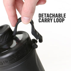 BlenderBottle Radian junto a una regla mostrando medidas y escala real