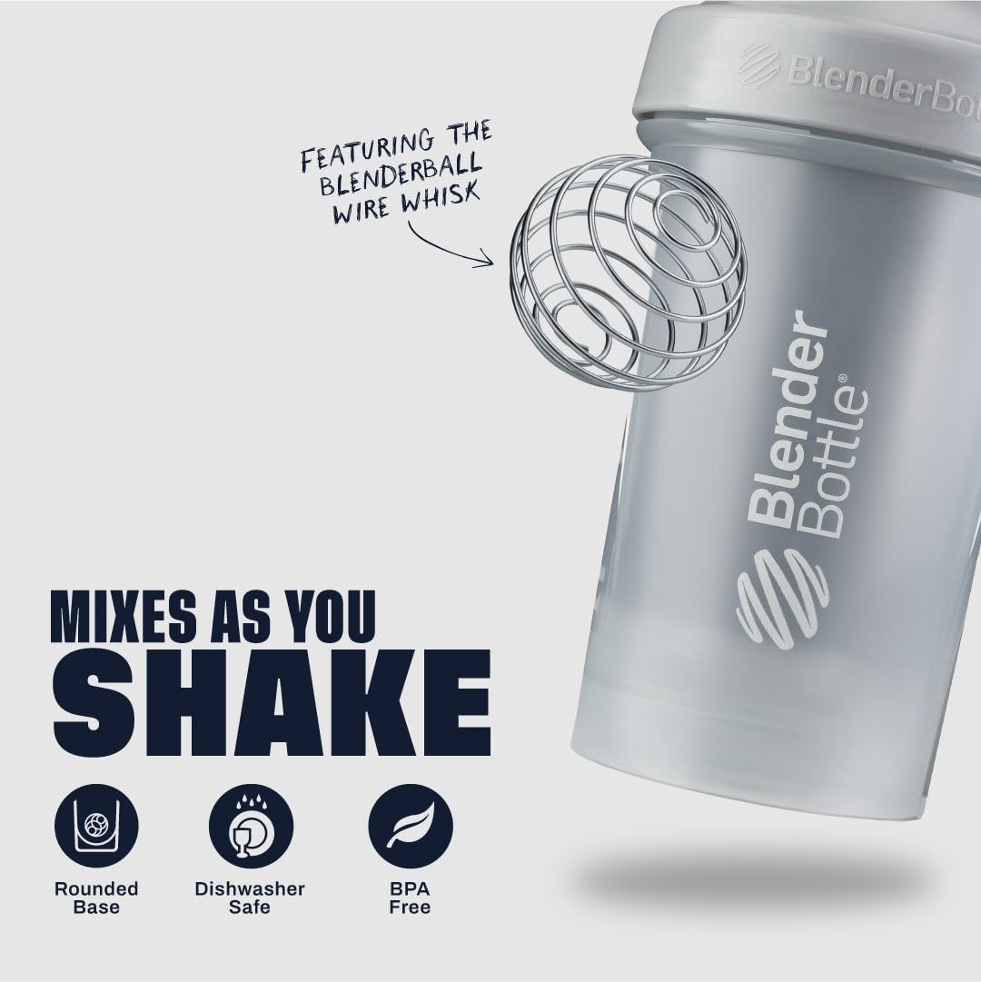 BlenderBottle SpoutGuard y tapa abatible que mantienen la boquilla limpia