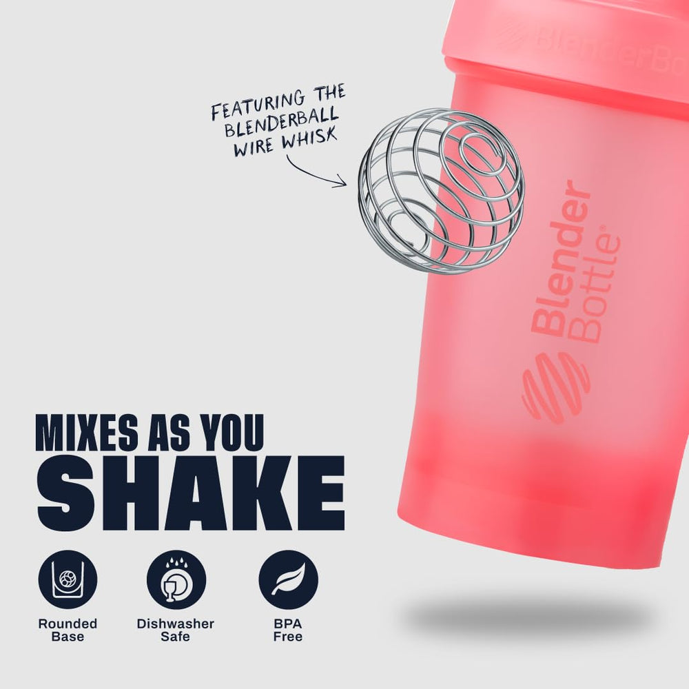 BlenderBottle tapa con SpoutGuard y cierre seguro que mantiene la boquilla limpia