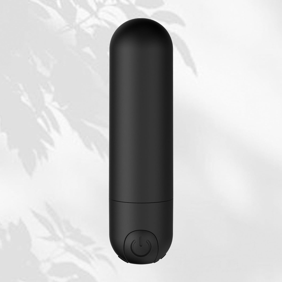 BLIKECH vista frontal del masajeador negro portátil, práctico para viajes
