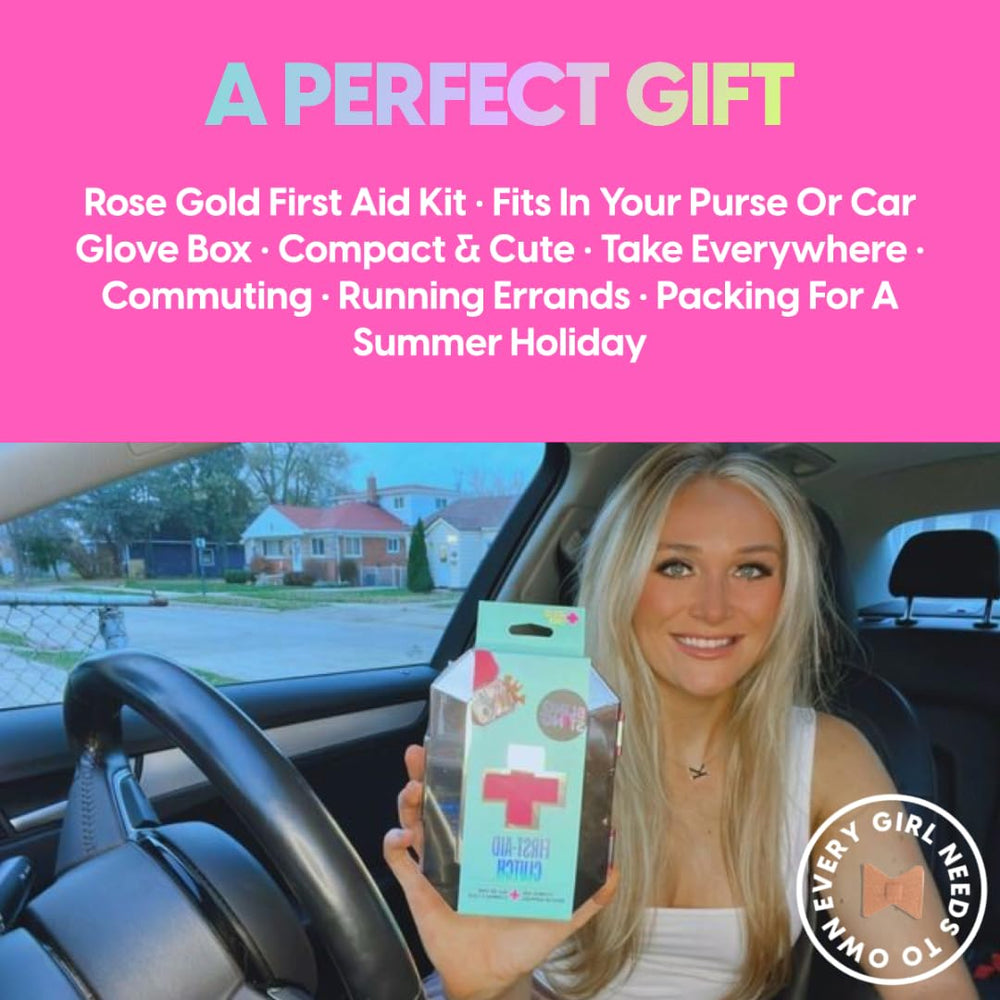 BLINGSTING kit junto a mano para comparar tamaño y facilitar el viaje