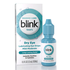 BLINK frente del envase mostrando tamaño portátil y fácil transporte