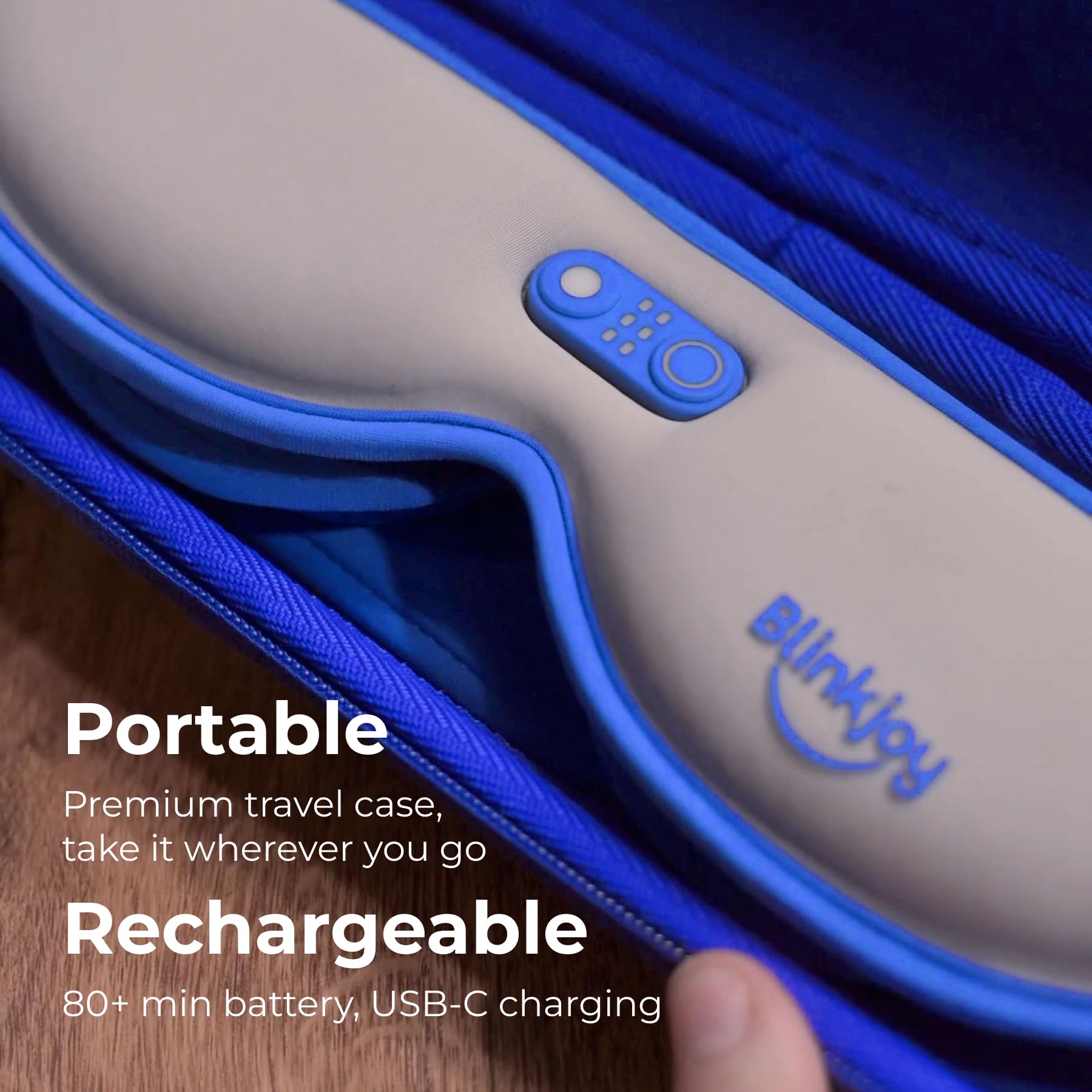Blinkjoy etiqueta y botones, controles fáciles para ajustar calor