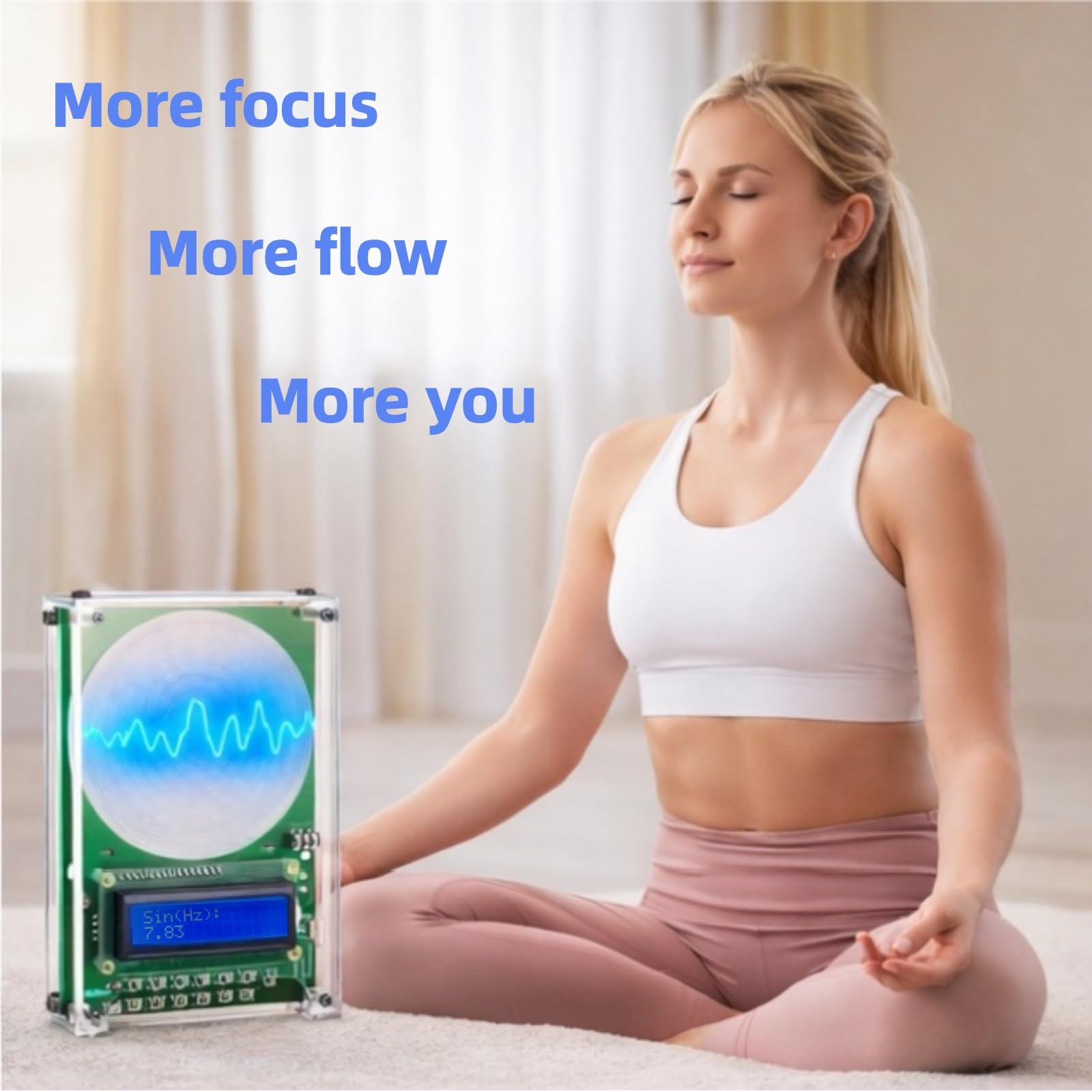 blinvcra en uso durante meditación para crear un ambiente relajante