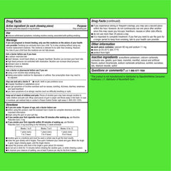 Blip primer plano de la textura del chicle que muestra formato masticable y liberación controlada