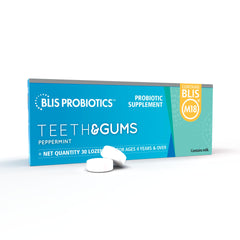 BLIS envase frontal mostrando 30 pastillas y beneficios