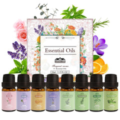 BlissfulBlend set frontal mostrando los ocho frascos y variedad