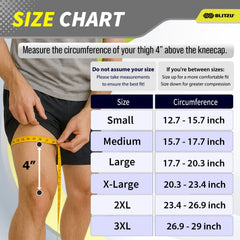 BLITZU manga de rodilla debajo de pantalón, discreción y libertad de movimiento