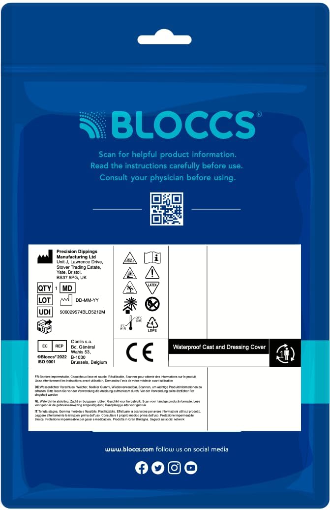 BLOCCS etiqueta "Made in UK" que garantiza fabricación y confianza