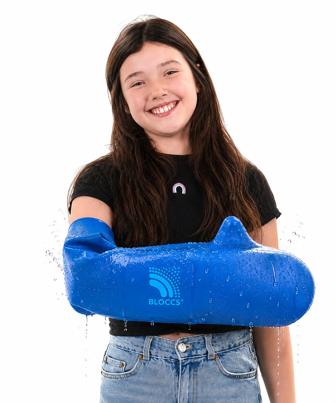 BLOCCS funda empacado frontal muestra protección impermeable
