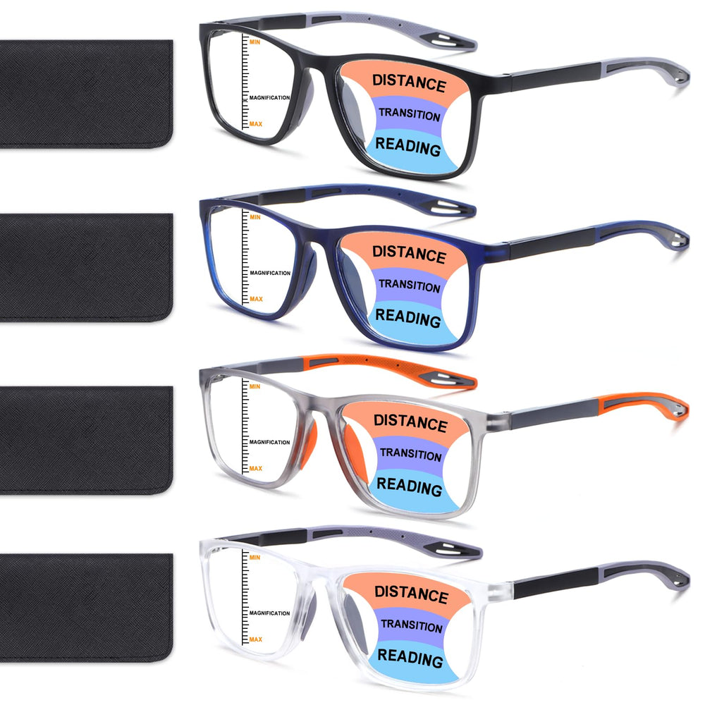 BLOEXCLU vista frontal del pack cuatro colores mostrando diseño deportivo y colores